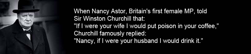 Winston Churchill and Nancy Astor Coffee Quote