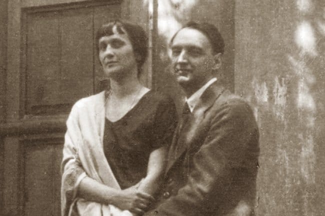 Анна Ахматова с третим мужем Николаем Пуниным