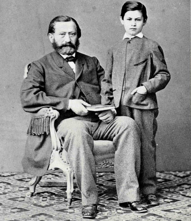 Зигмунд Фрейд с отцом