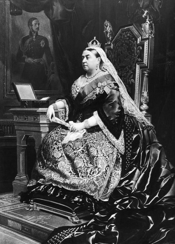 Королева Виктория на престоле