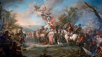 Стефано Торелли «Аллегория на победу Екатерины II над турками и татарами», 1772 год