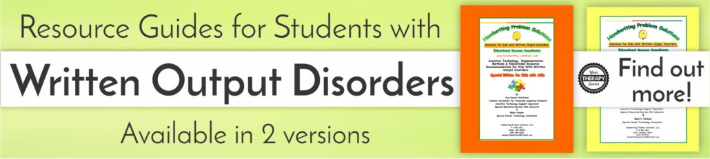 Resource Guides for Students with WRitten Output Disorders