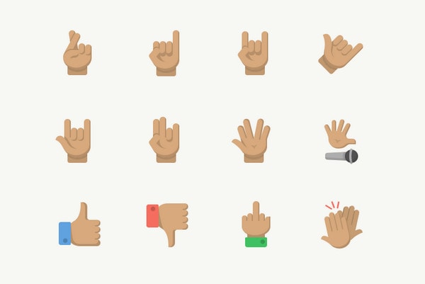 Gesture Emojis by Zach Roszczewski