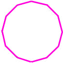 A drawing of a dodecagon