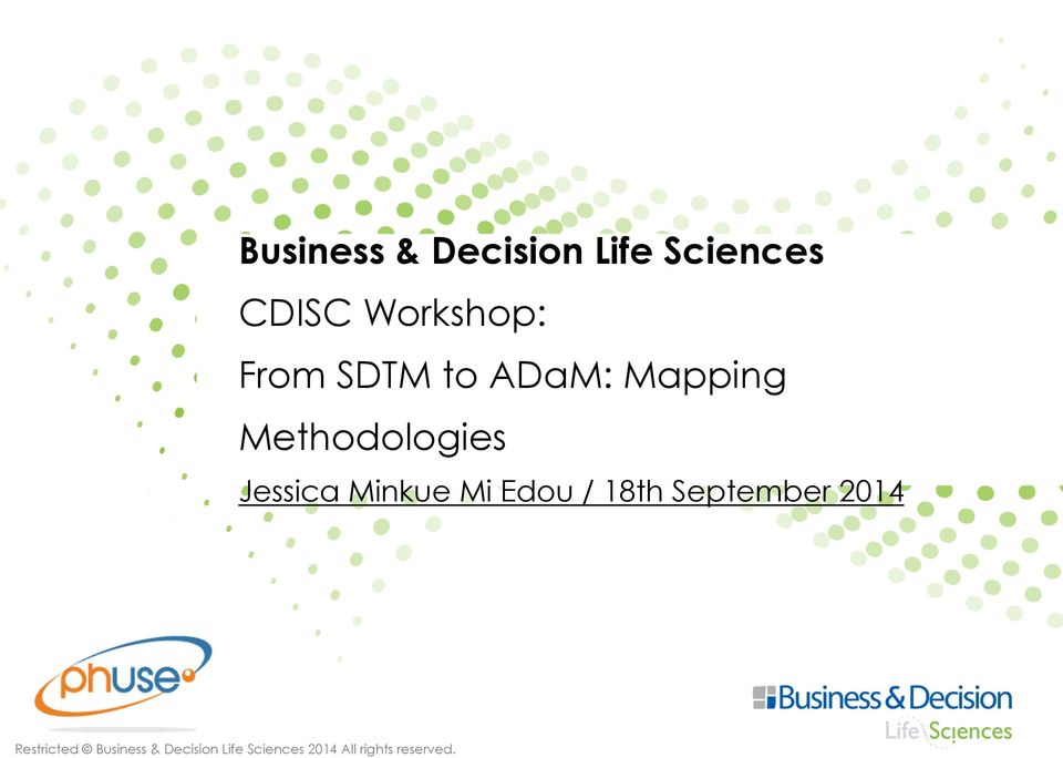 ADaM: Mapping Methodologies