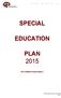 SPECIAL EDUCATION PLAN 2015