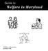 Guide to Welfare in Maryland