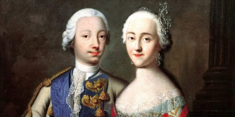 Рис. 1 Родители Павла Петровича — Петр III и Екатерина II