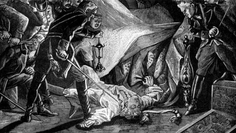 Рис. 3. Убийство императора Павла I, рисунок