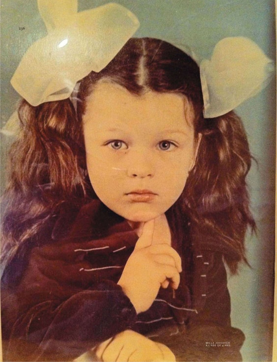 Милла Йовович в детстве