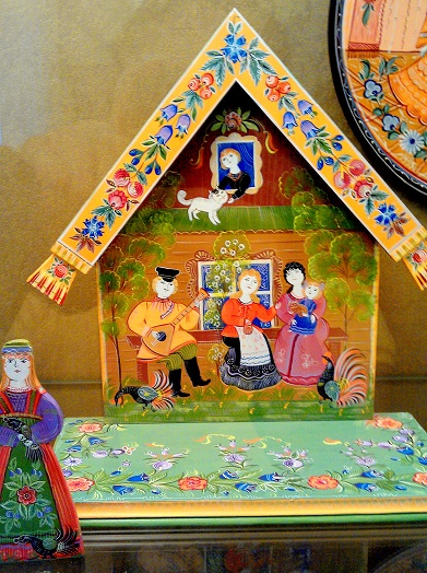 Russian culture and crafts in museum