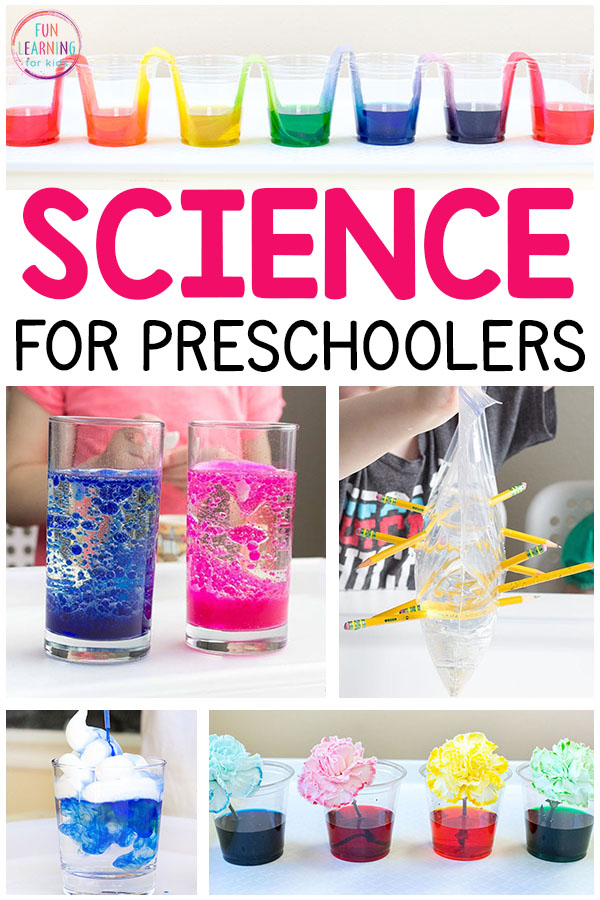 So many fun science activities for preschoolers. Everything from science experiments to STEM and STEAM explorations and more! These preschool science activities are sure to be a blast!