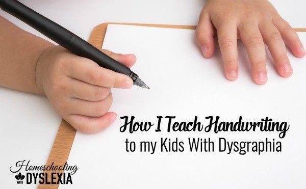 How I Teach Handwriting to my Kids With Dysgraphia