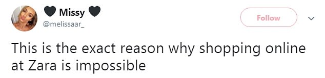 Twitter user Melissa, a PR assistant, shared the image of the model wearing the coat backwards saying it was the reason why she found it 
