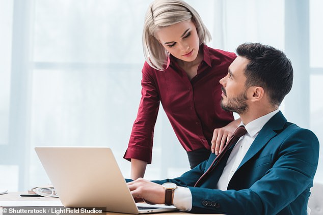 A man has expressed his concern with a female colleague who won