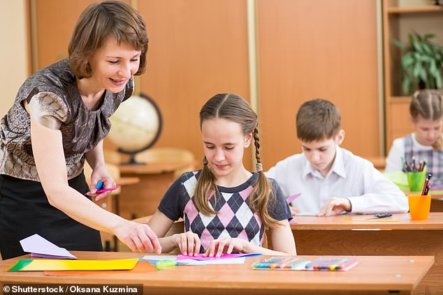 Primary school children are to be taught about gay and transgender relationships as part of compulsory lessons. Stock picture of a classroom