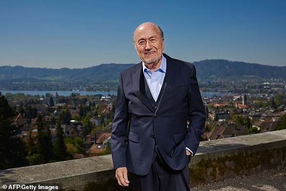 Sepp: Following her relationship with Bourdon, Shayk was rumored to have a tryst with former FIFA president Sepp Blatter