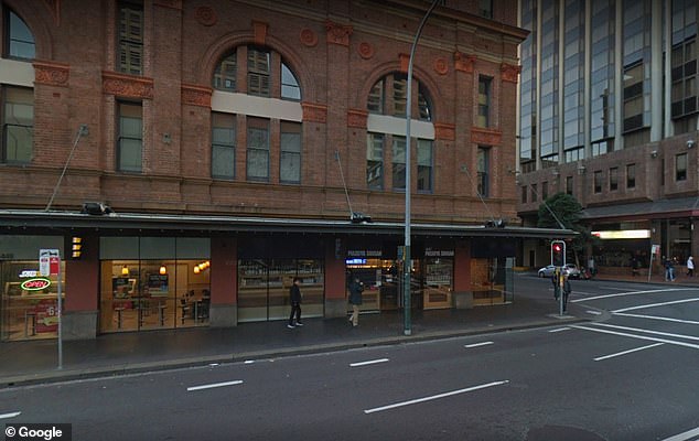New South Wales Police said emergency services were called to Masuya Suisan restaurant on Campbell Street in Haymarket (pictured) just after 8.30pm