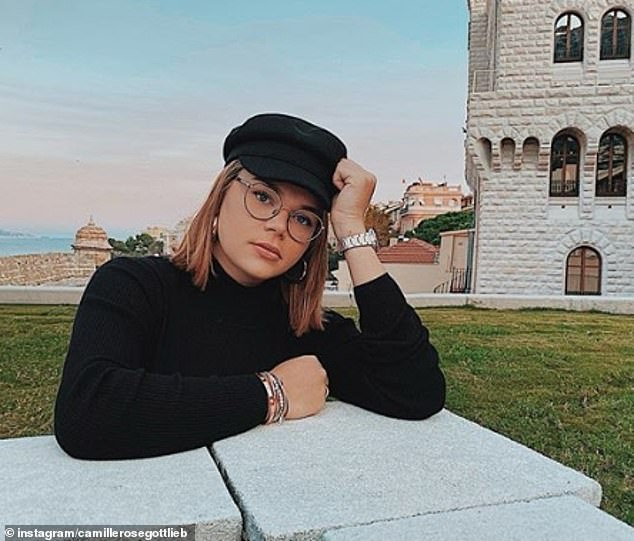 Golden hour: The 21-year-old dons all black in this photo shared on Instagram in November