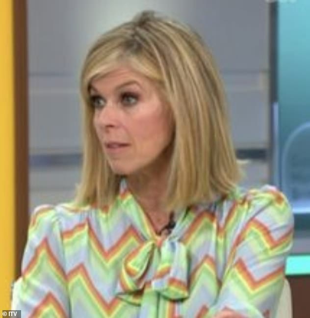 Tough times: Kate revealed on Monday that nurses told her they put on GMB every day in the hope 