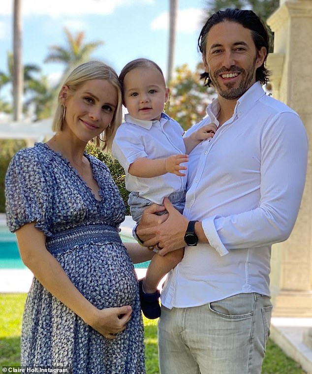 Looking for advice: In the caption, Claire asked fans for their postpartum advice 