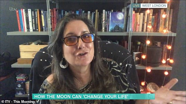 Astrologer Yasmin Boland, pictured, who lives in West London, appeared on This Morning today, to discuss last night