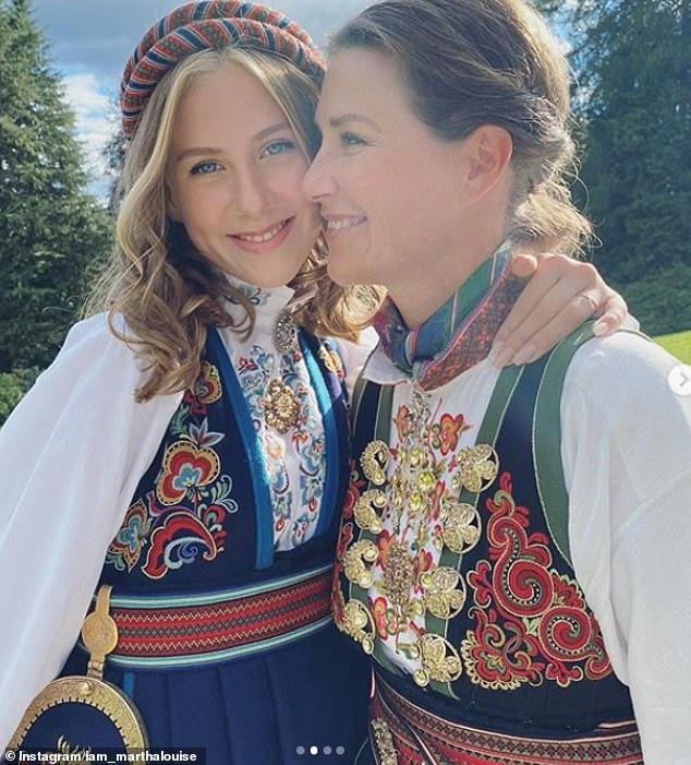 Princess Märtha Louise of Norway, 48, praised her teenager daughter Leah, 15, in a gushing message celebrating her confirmation and said her late ex-husband Ari Behn would have been 