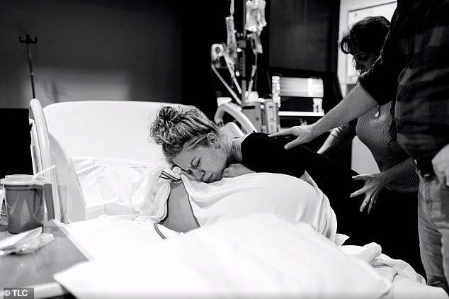 Private: The only images from the delivery room are black-and-white shots taken by a photographer