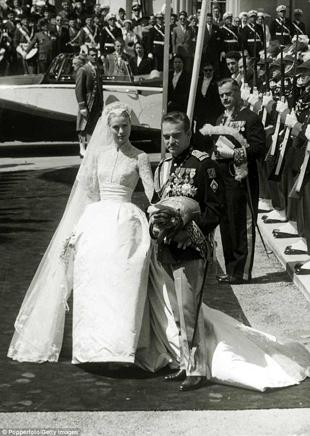 Wedding belles: Grace Kelly marries Prince Rainier of Monaco in 1956
