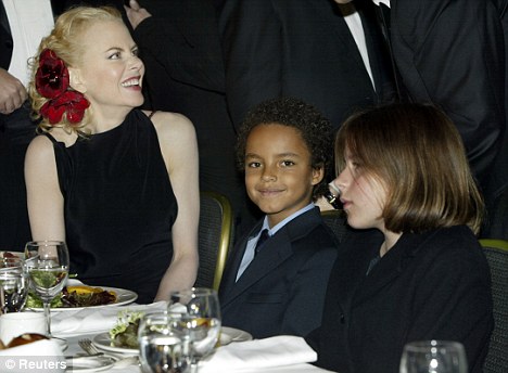 Long-distance parenting: Kidman has two adopted children Isabella and Connor from her first marriage to Tom Cruise