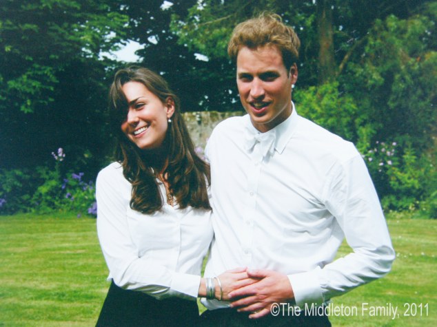 Catherine Middleton and Prince William on their graduation da