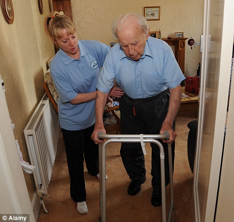 The report found that in some cases the treatment is so appalling that frail and vulnerable pensioners have been left ¿wanting to die¿. (Picture posed by models)