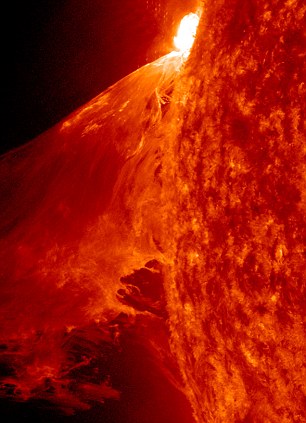 Solar prominences can take a huge number of forms, including huge eruptions like this (pictured), which was captured by Nasa