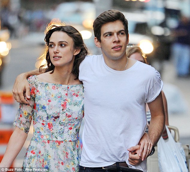 Rock and roll: The British actress, pictured in July 2012, has found love and a piece of normality with fiance James Righton