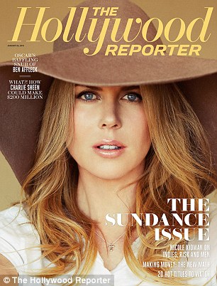 Cover girl: The actress graces the cover of the special Sundance Issue of The Hollywood Reporter