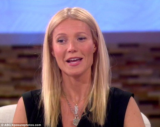 Amused: Gwyneth saw the funny side of the interview, and was able to make a joke out of claims she