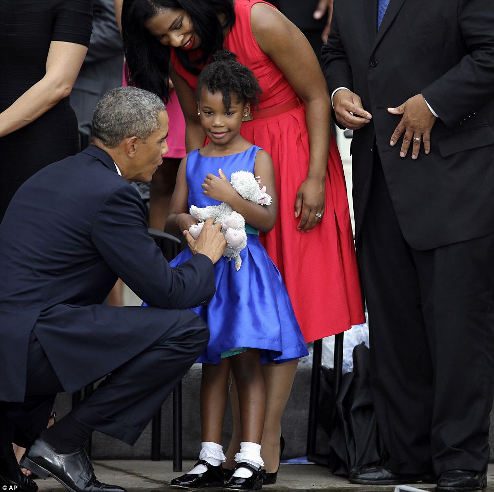 So cute! Not even a president could take the spotlight off of Martin Luther King Jr.