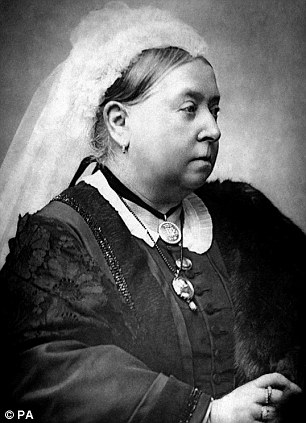 Runs in the family: The tot even has a similar profile to Queen Victoria