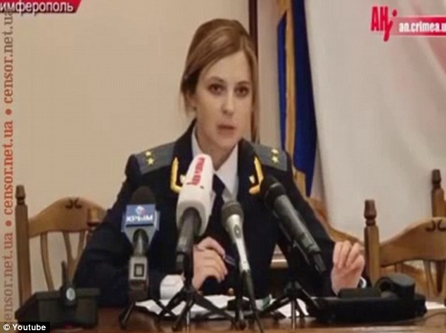Public figure: Natalia Poklonskaya had a sudden surge in popularity after giving a press conference on Wednesday