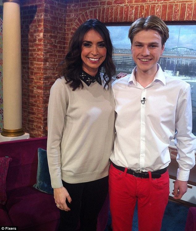 Danny, seen with Christine Bleakley, dreamed of becoming a model after a successful casting session in 2011