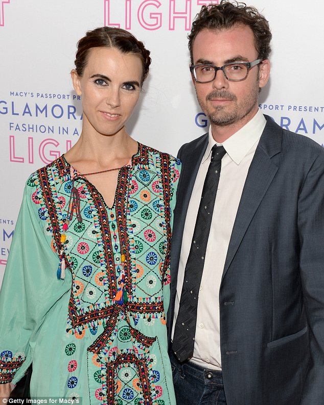 Modern day: Now 39, Ms deLuce Wilding (left) is married to gallerist Anthony Cran (right) and works as a fashion stylist in LA