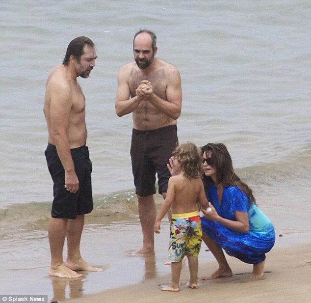 Family holiday: Both Javier and Penelope were seen taking a break from their hectic movie schedules