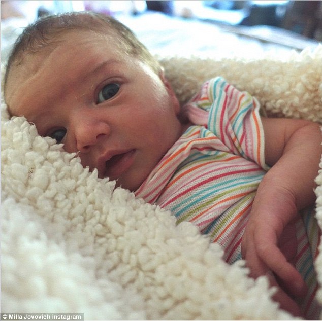Her little angel! The 39-year-old shared a sweet photo of her new daughter Dashiel just waking up from a nap on Monday