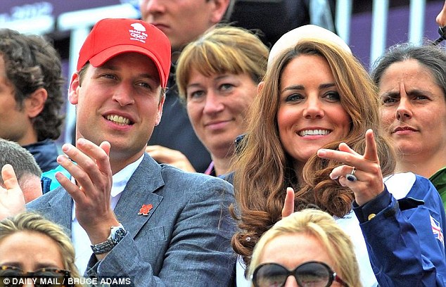 Going well: The couple were a fixture at the London 2012 Olympics and frequently took seats in the crowd
