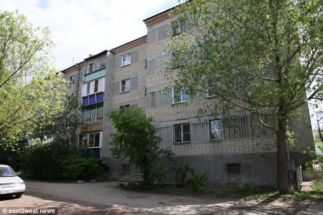 Basic: This is the Soviet-built apartment where Irina Shayk was brought up with her sister Tatyana, now 31 by their mother Olga. Their father died when he was in his 40s.