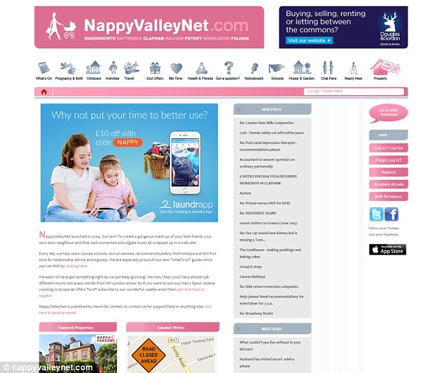 NappyValleyNet.com is an online forum beloved by young, rich mothers from South-West London’s most fashionable areas