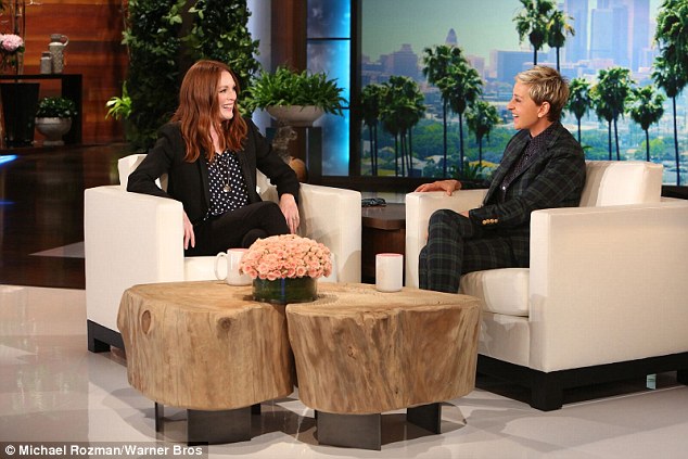 Chat show: Actress Julianne Moore stopped by The Ellen Show to chat about her new movie Freeheld, based on a true story