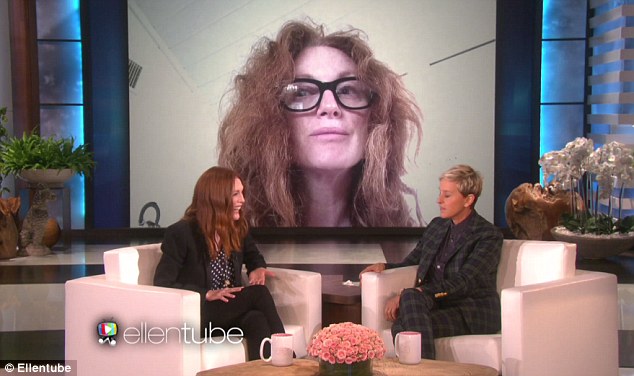 Brave: The candid photo left Ellen asking if the actress had tried a comb or some conditioner
