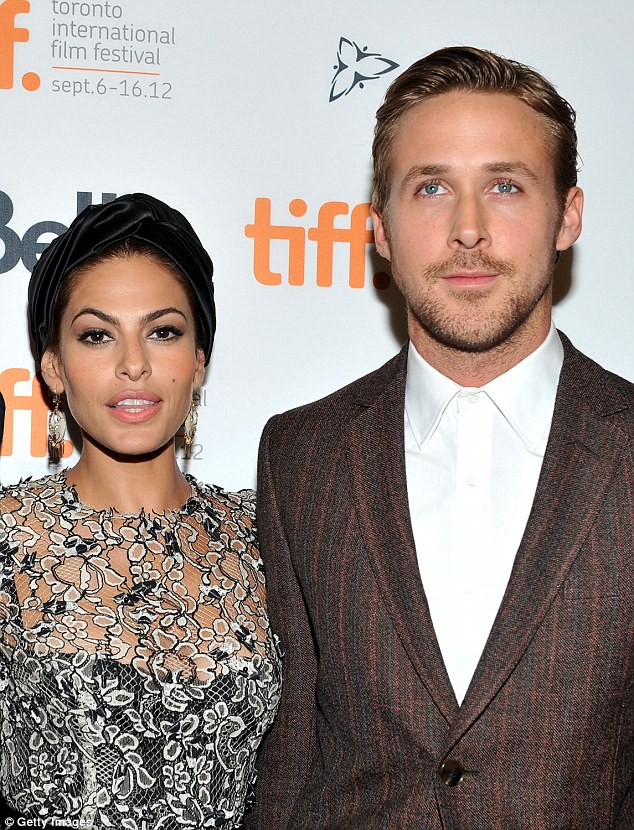 Smoldering: The couple chose the name Esmeralda because of their love for The Hunchback of Notre Dame; here pictured at The Place Beyond The Pines premiere at the 2012 Toronto International Film Festival