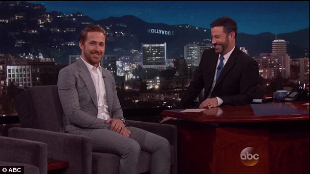 Good sport: The intensely private actor was in fine form during his interview with Jimmy